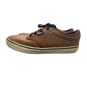 Vans Off The Wall Suede Youth Size 7 Skate Shoes Brown Low Top Sneakers Casual